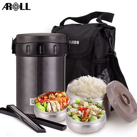 metal lunch box with thermos|thermos thermal insulated lunch box.